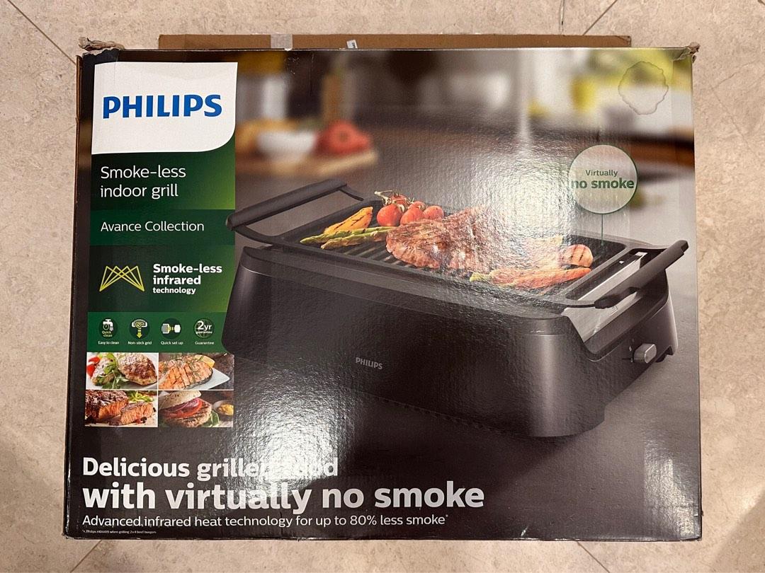 Philips Smokeless indoor grill Avance collection, TV & Home Appliances