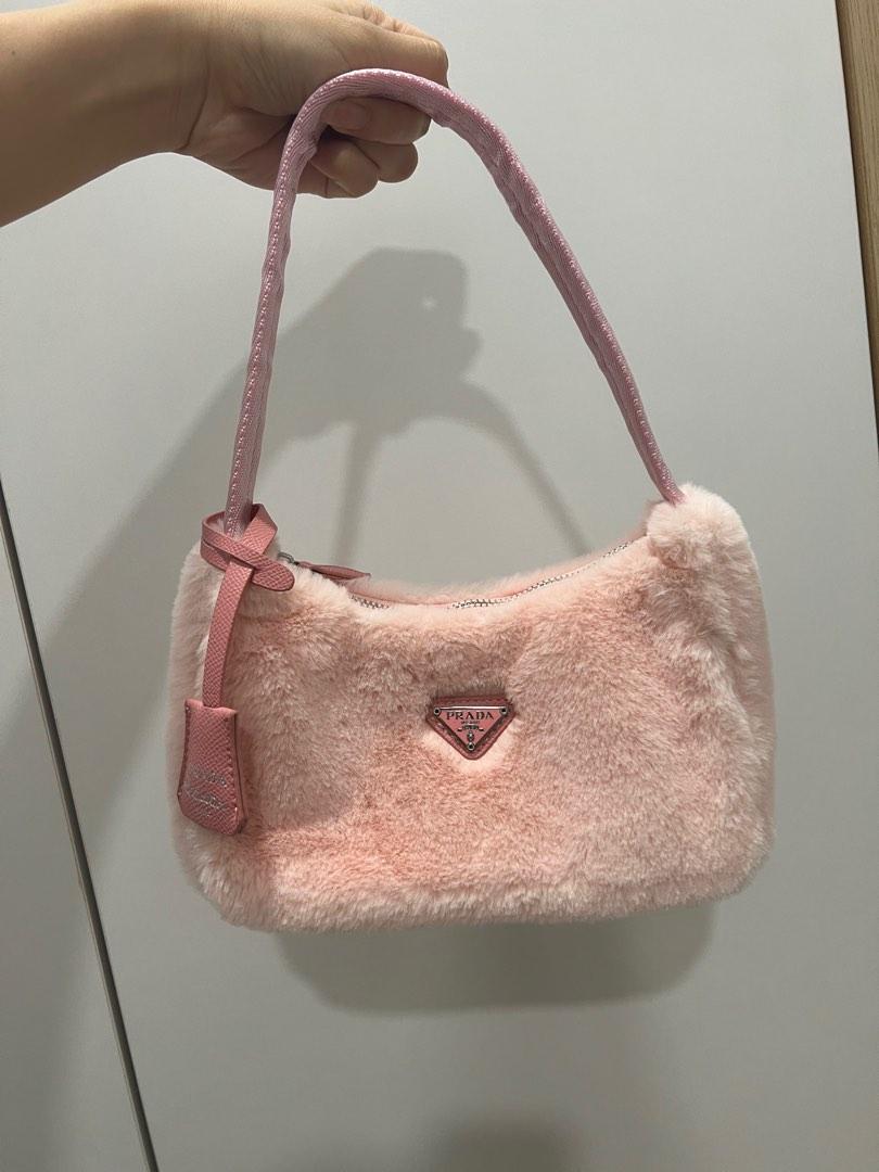 Prada Fluffy Hobo Bag, Women's Fashion, Bags & Wallets, Purses & Pouches on  Carousell
