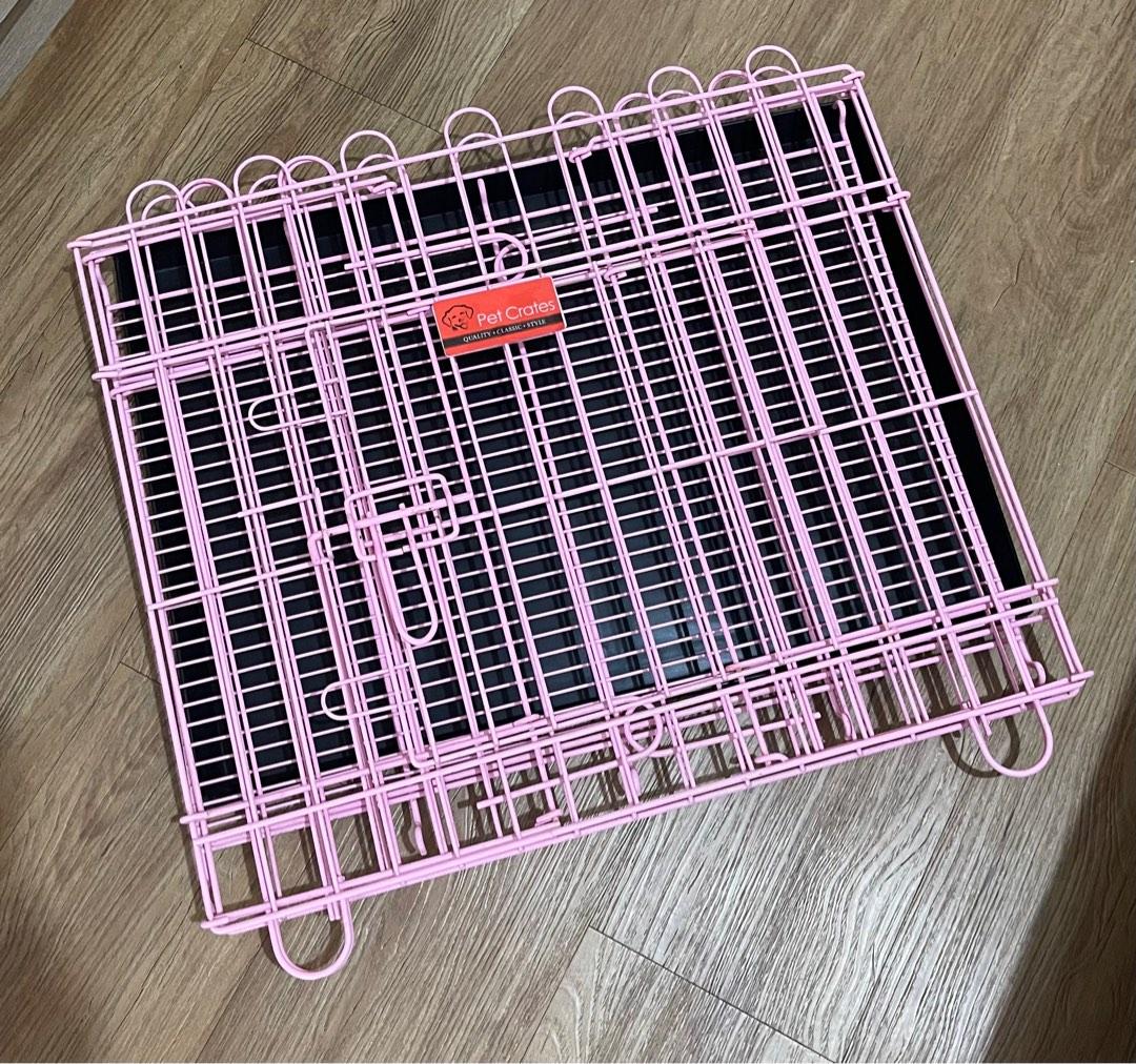 Preloved Collapsable Dog Crate (PINK), Pet Supplies, Homes & Other Pet