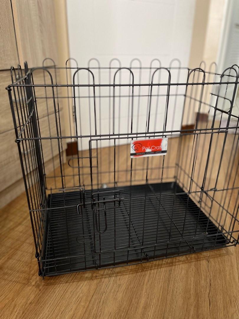 Preloved Collapsable Dog Crate (BLACK), Pet Supplies, Homes & Other