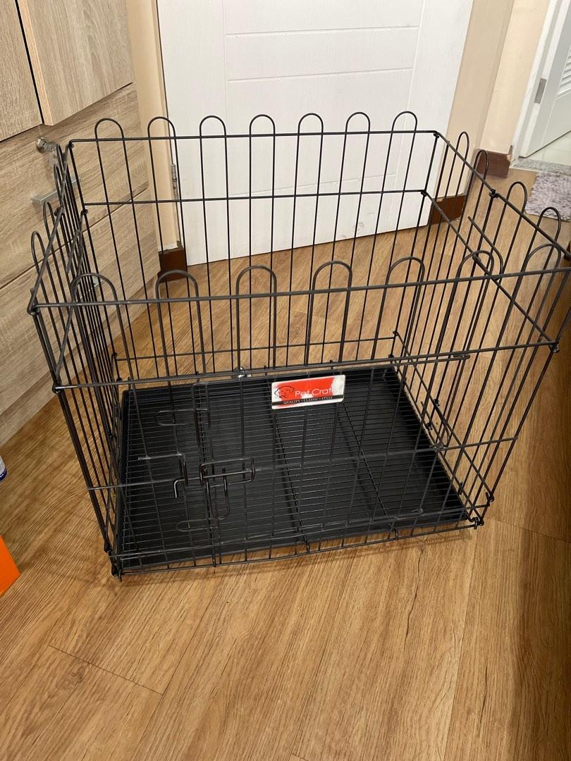 Preloved Collapsable Dog Crate (BLACK), Pet Supplies, Homes & Other