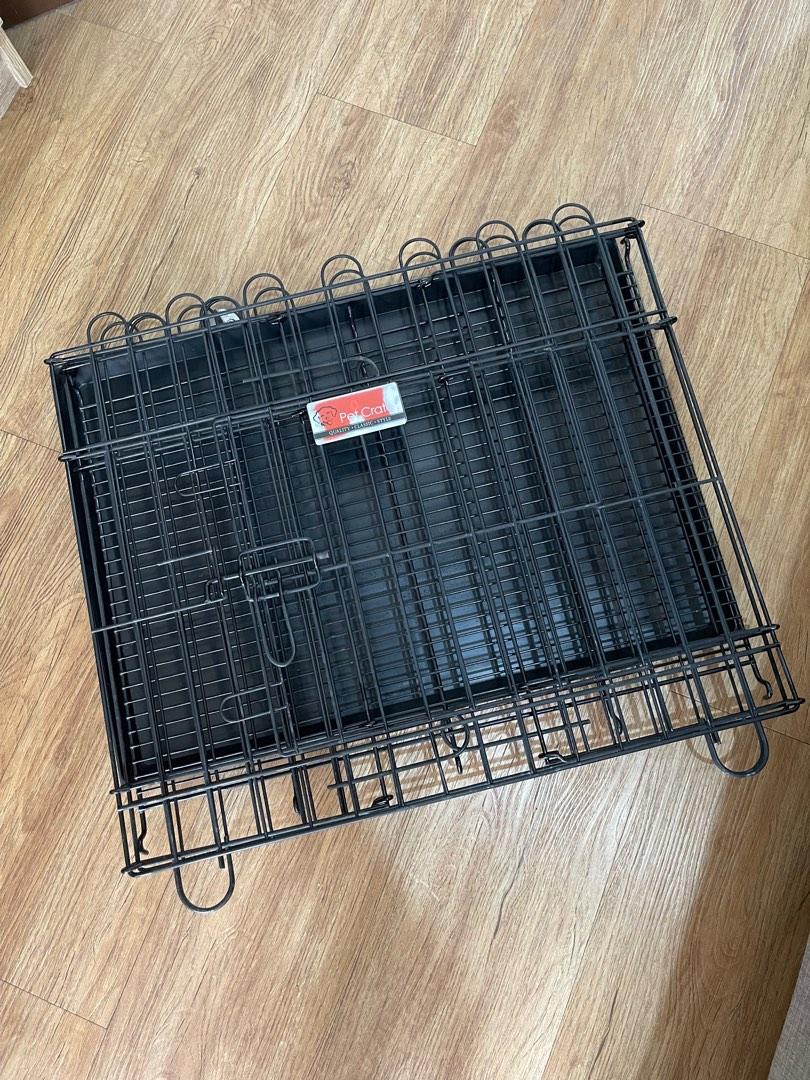 Preloved Collapsable Dog Crate (BLACK), Pet Supplies, Homes & Other
