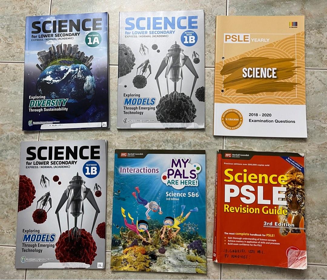 PSLE and Secondary books Math Science English Mother Tongue, Hobbies ...
