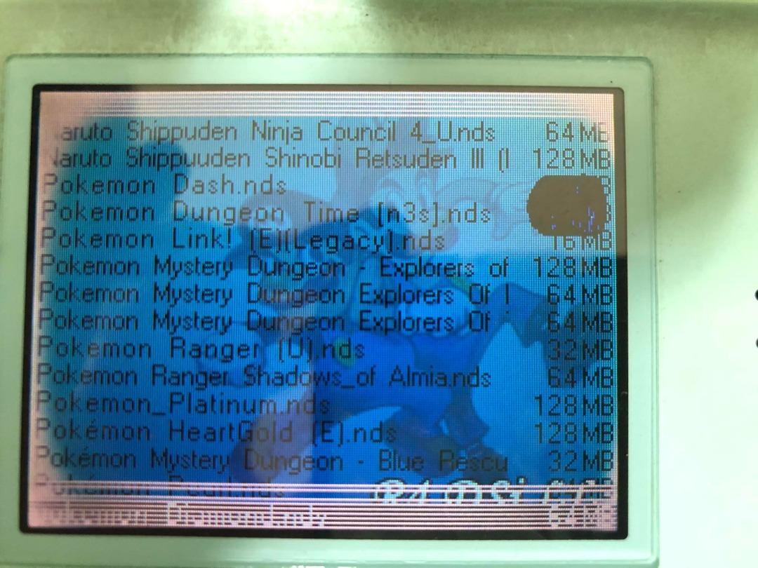 R4 3D DS Card (Category: Nintendo) located in Caloocan City. Submitted by Andie_CheapSales (Listing ID 1193420506, Image 2). Description: R4 3D DS Card w/ 2GB SD Card Issue: When turned on, sometimes the menu screen turns all black (refer to the first picture posted). Restart DS to fix the issue. Games included (refer to 2nd and 3rd pic): 1. Call of Duty - World At Wat 2. Grand Theft Auto Chinatown Wars 3. Naruto Shippuden Ninja Council 4 4. Naru