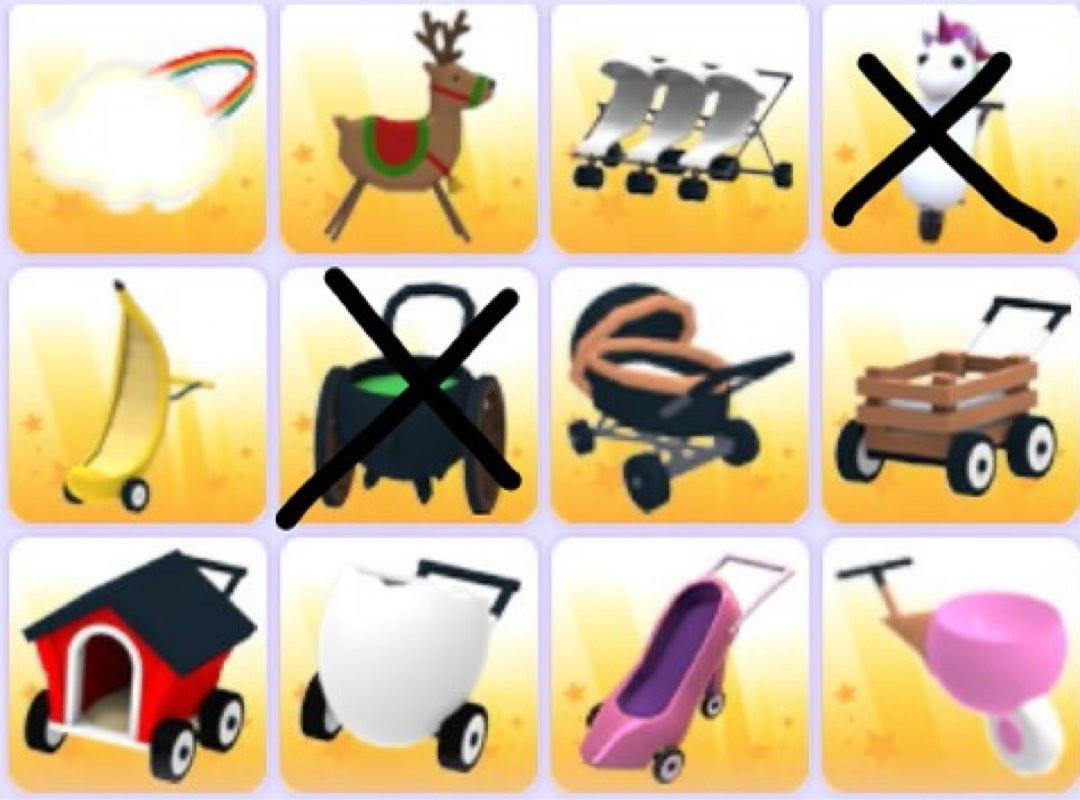 Roblox Adopt Me Strollers, Video Gaming, Gaming Accessories, InGame
