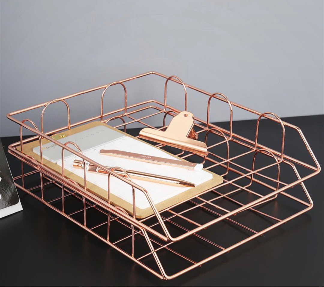 Rose Gold Stackable Racks, Furniture & Home Living, Home Improvement ...
