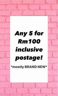 SALE!!! RM100 for 5 ITEMS