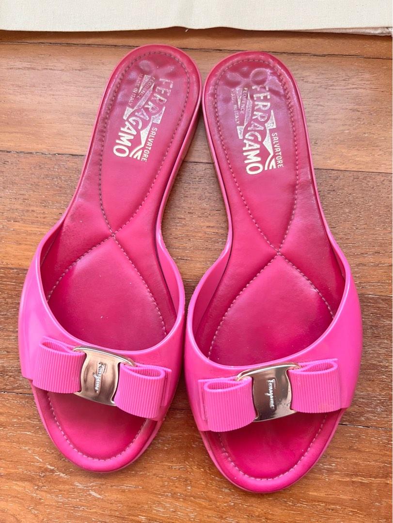Vara bow shop jelly slide sandal