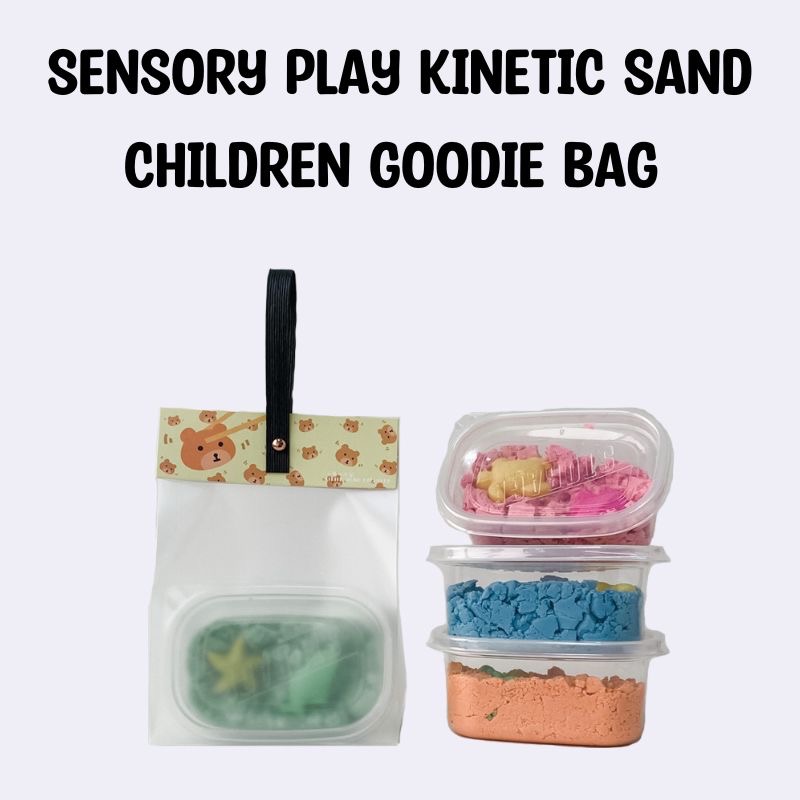 Sensory Play Sand Prepacked Children Goodie Bags, Party Favors