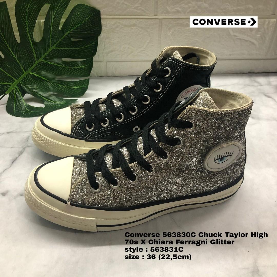 Sepatu Converse 563831C X Chiara Ferragni Black White Size 36
