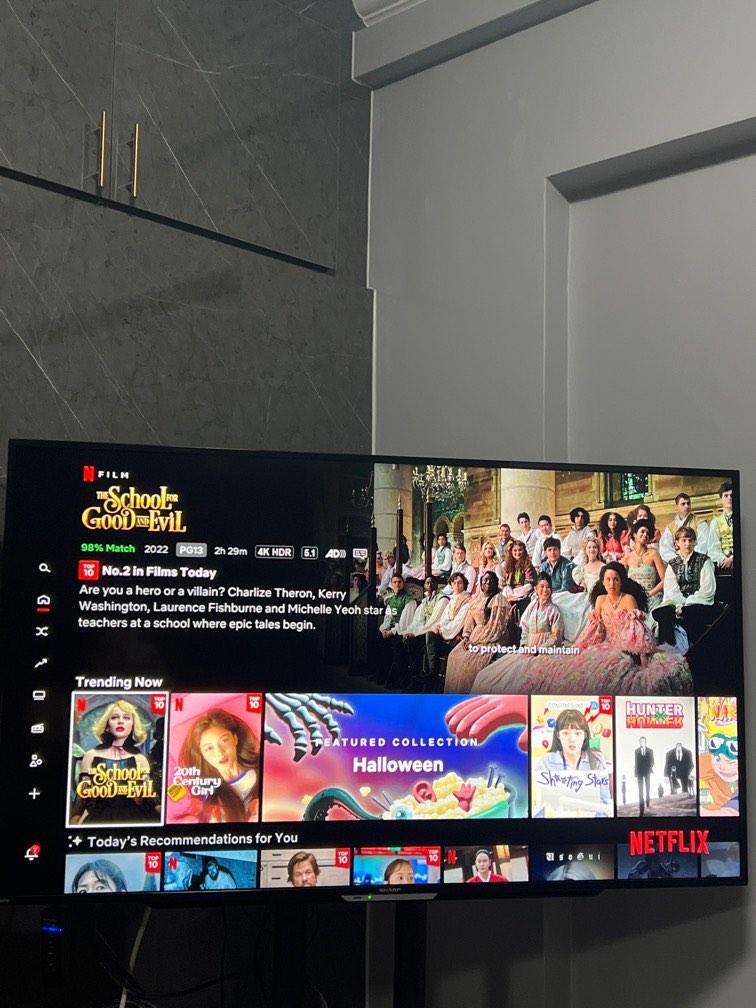 Sharp Smart Tv (Category: TV) located in Singapore. Submitted by suannatom (Listing ID 1193565772, Image 1). Description: Bought it for $900 plus. Price is negotiable. The 55inch smart tv is in good condition and seldom use if so decided to sell it away. I can sell the stand at $50 but speaker is not included..