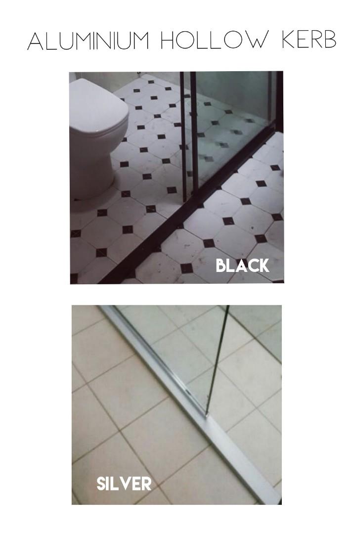 Shower screen with shower kerb/curb, Furniture & Home Living, Bathroom