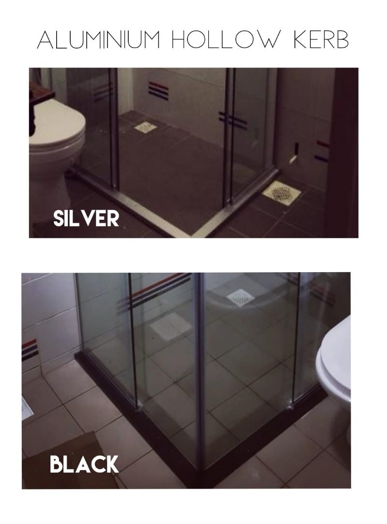Shower screen with shower kerb/curb, Furniture & Home Living, Bathroom ...