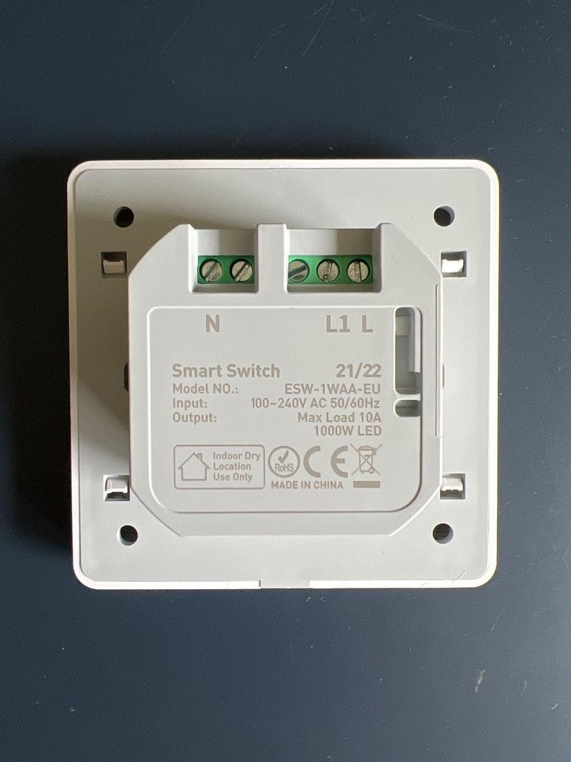 Moes Smart Life Smart Switch 1 gang, TV & Home Appliances, Electrical