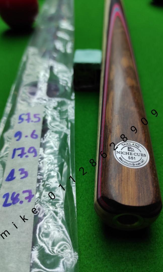 Snooker Cue NICHE MAXIMUM 147 FULL SHAFT 1piece 551 MADE IN THAILAND