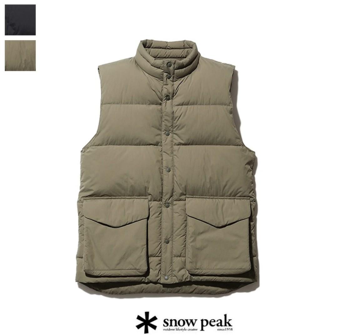 Snow Peak Recycled Nylon Ripstop Down Vest [unisex], 男裝, 外套及 
