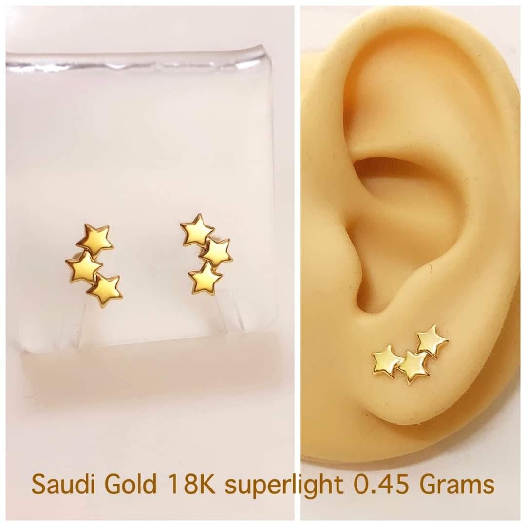18K LV Star Blossom Stud (Solid Gold), Women's Fashion, Jewelry &  Organisers, Earrings on Carousell
