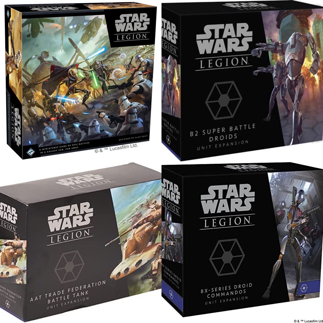 (Price for all) Star Wars legion separatists miniatures Core set