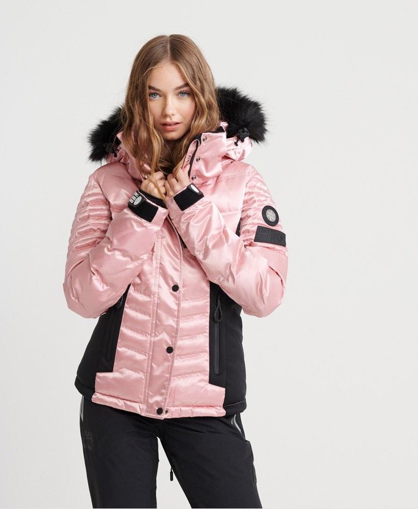 Superdry Metallic Pink Ski Jacket Women s Fashion Activewear on
