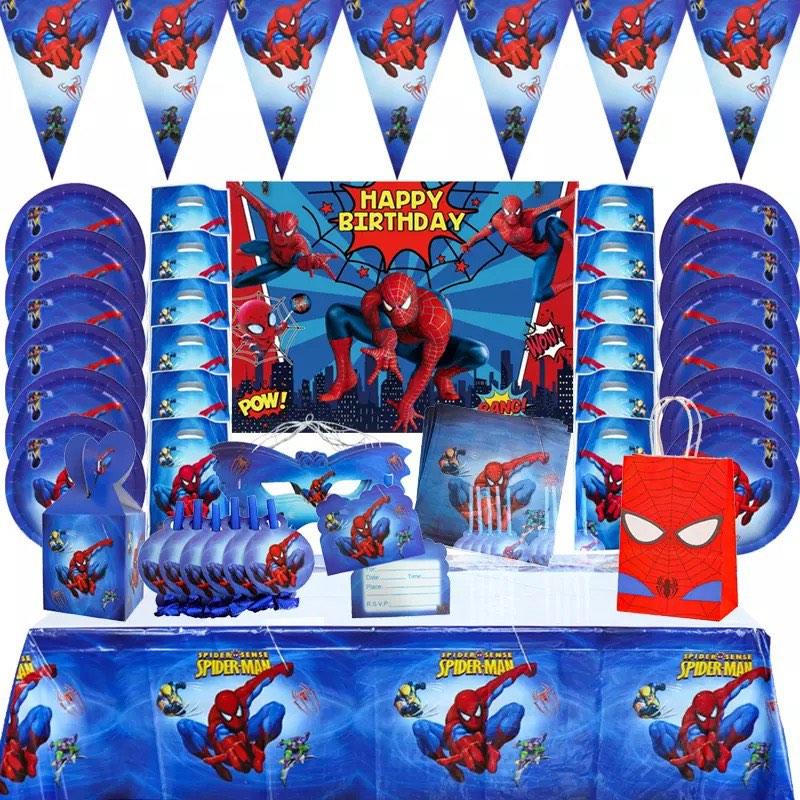 Superheroes Spiderman party supplies party deco, Hobbies & Toys