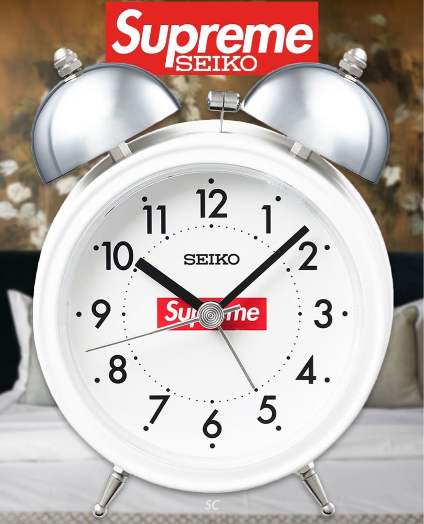 若者の大愛商品 Supreme Seiko Alarm Clock 時計 置時計