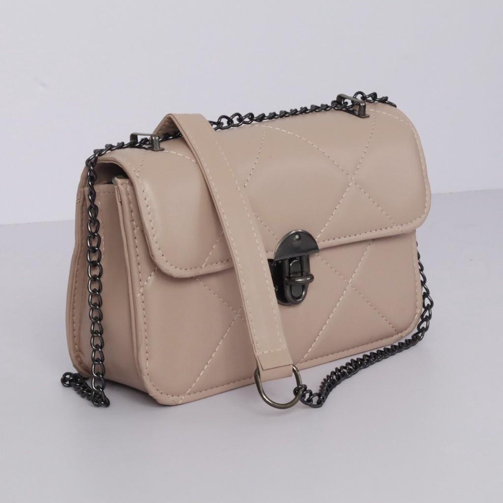 LFMAKE selempang Bag untuk wanita Wallet pada rantaian bera Multi Bags beg  tangan serba boleh aksesori wanita Elegant