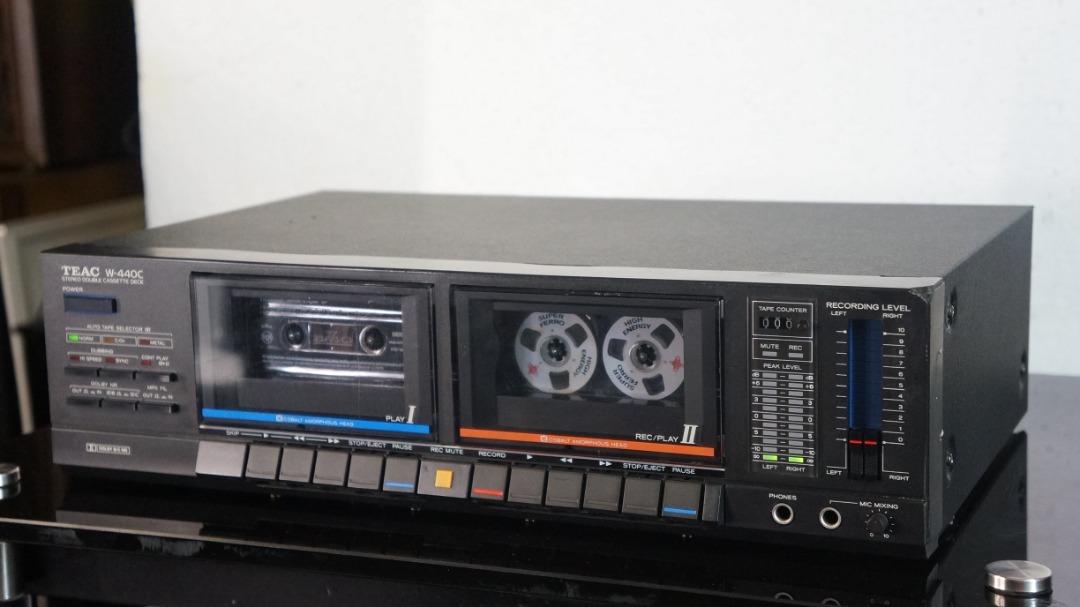 TEAC W440C Vintage Stereo Double Cassette Deck, Audio, Other Audio