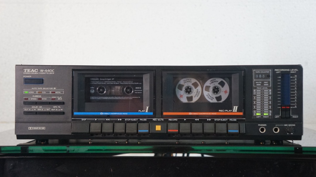 TEAC W440C Vintage Stereo Double Cassette Deck, Audio, Other Audio