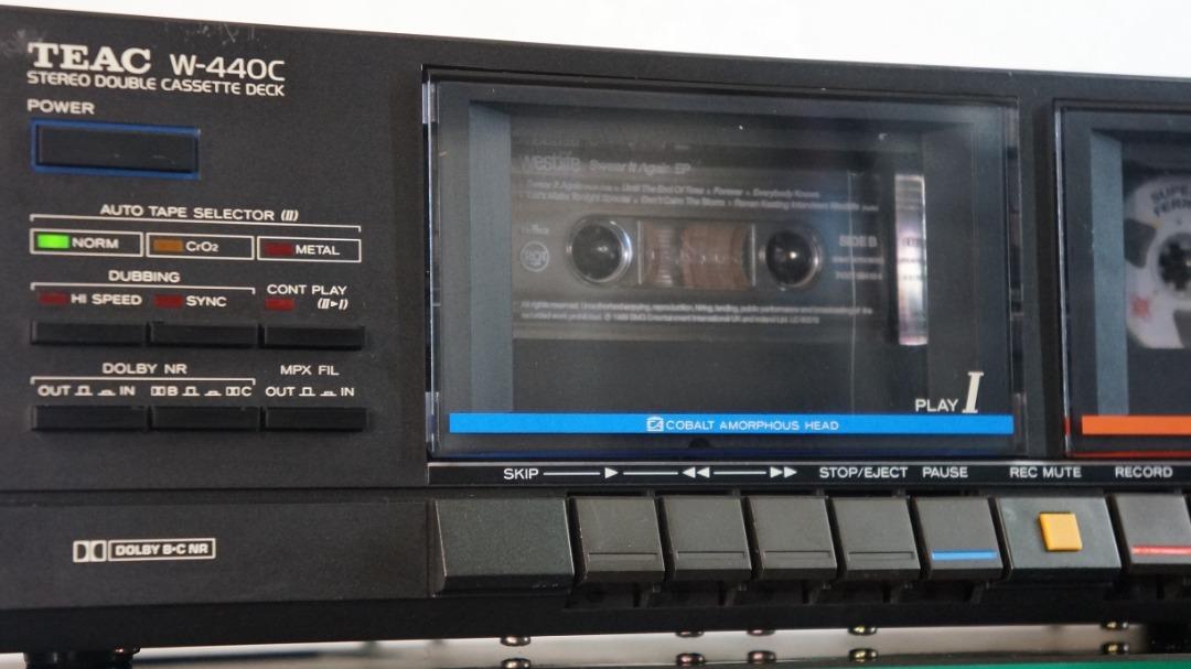 TEAC W440C Vintage Stereo Double Cassette Deck, Audio, Other Audio