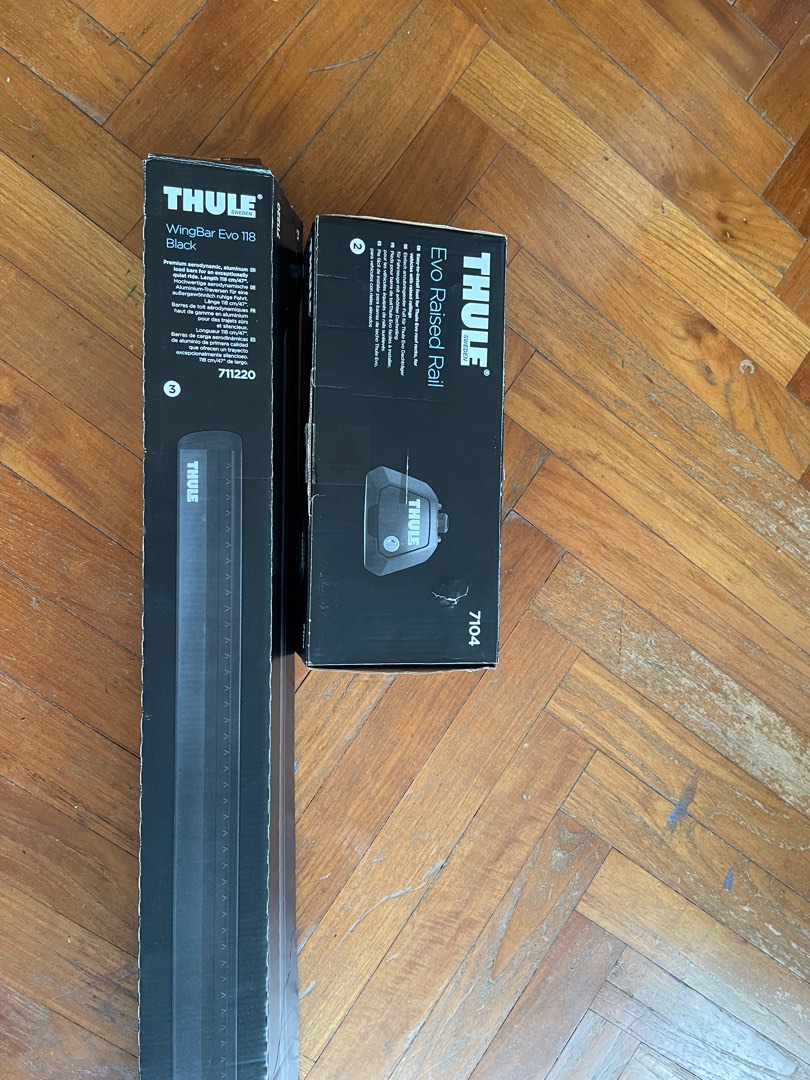 Thule Roof Rack Evo Raised Rail and wingbar Evo 118, Car Accessories