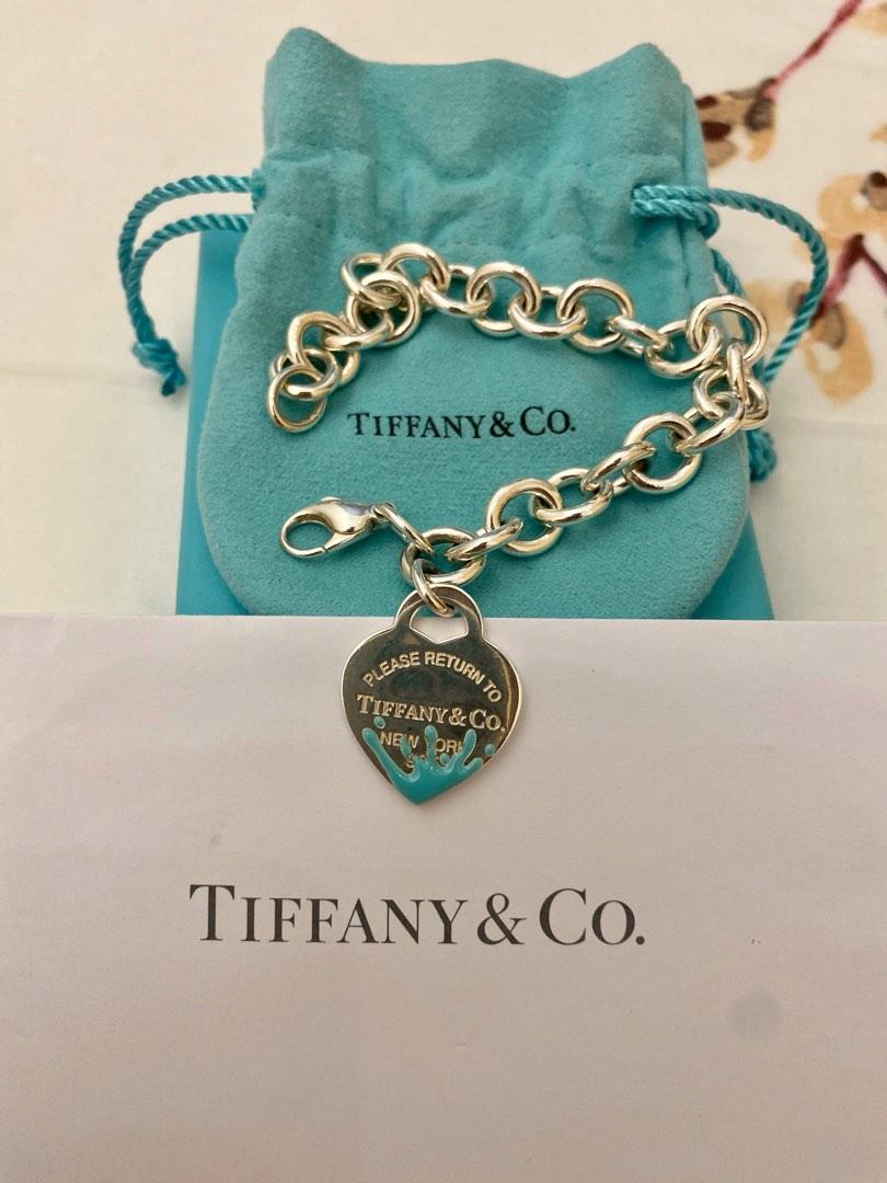 Tiffany  Co Sterling Silver Color Splash Heart Tag Bracelet  Yoogis  Closet