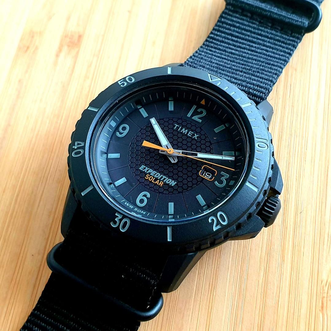 Timex Galatin Expedition Solar Powered. G Shock look. Like new