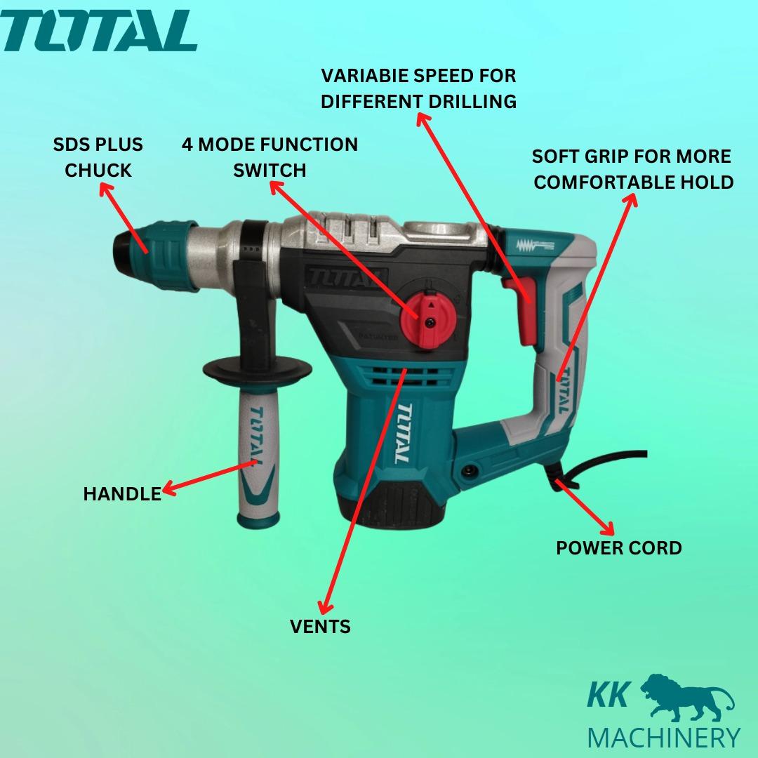 TOTAL Rotary Hammer 1500W TH11532216
