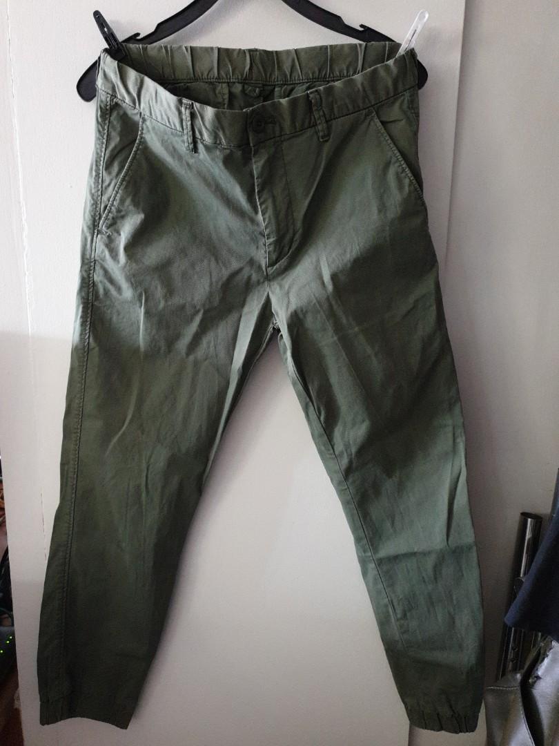 Uniqlo Khaki Green Pants, Women's Fashion, Bottoms, Other Bottoms on