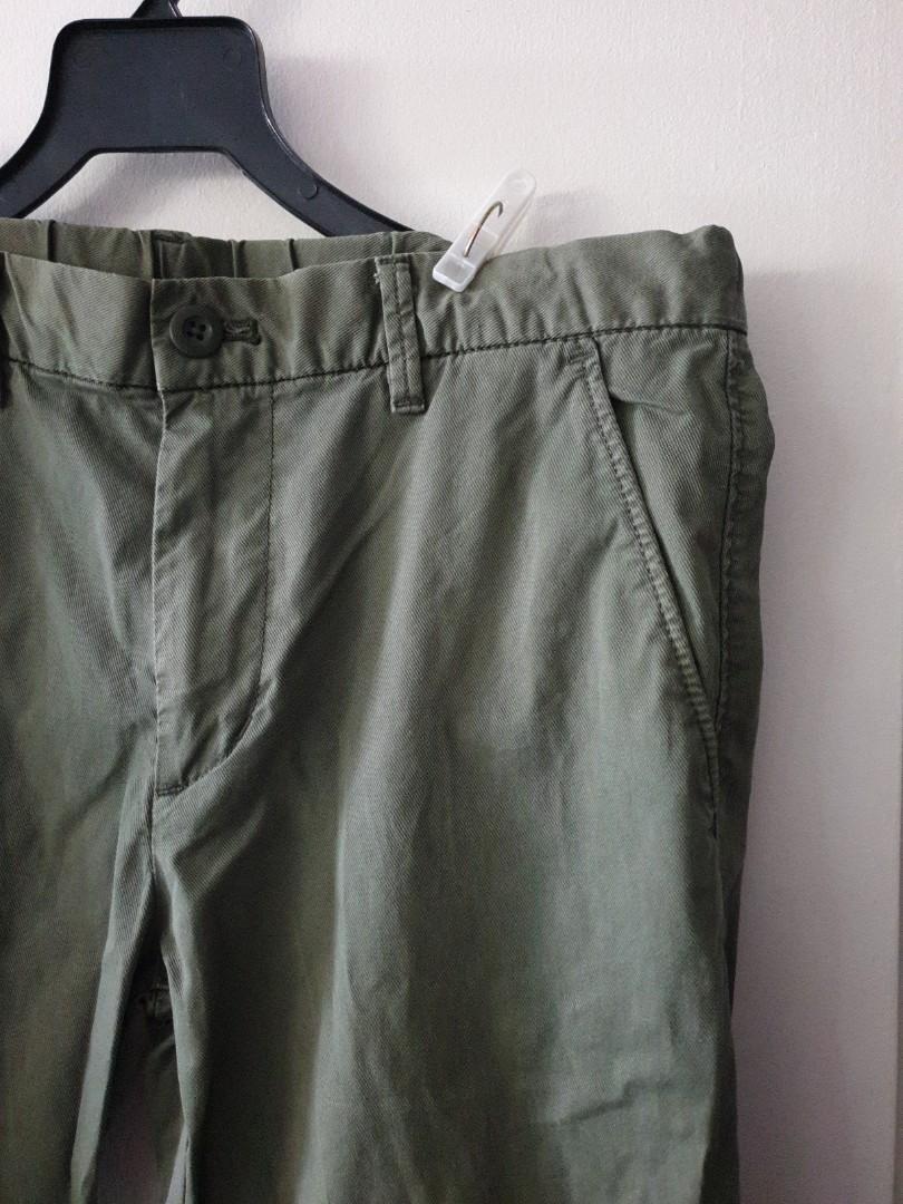 Uniqlo Khaki Green Pants, Women's Fashion, Bottoms, Other Bottoms on