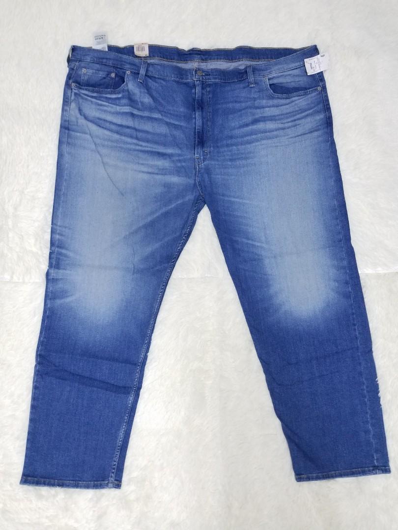 U.S. Brand PLUS SIZE Men's Pants (Category: Jeans) located in Quezon City. Submitted by aimcharm17 (Listing ID 1193511271, Image 2). Description: 800php EACH (all are brand new with tag and bought in USA) ●LEVI STRAUSS (STRETCH) Size:56×34 Waist: 56 inches. Hip: 62inches; Outseam Length: 45inches *Sits below waist; regular fit through thigh Materials: 92% cotton, 7% polyester, 1% elastane ●VAN HEUSEN (Flex) Size: 48×36 *SOLD* Color: Kha Aluminum 
