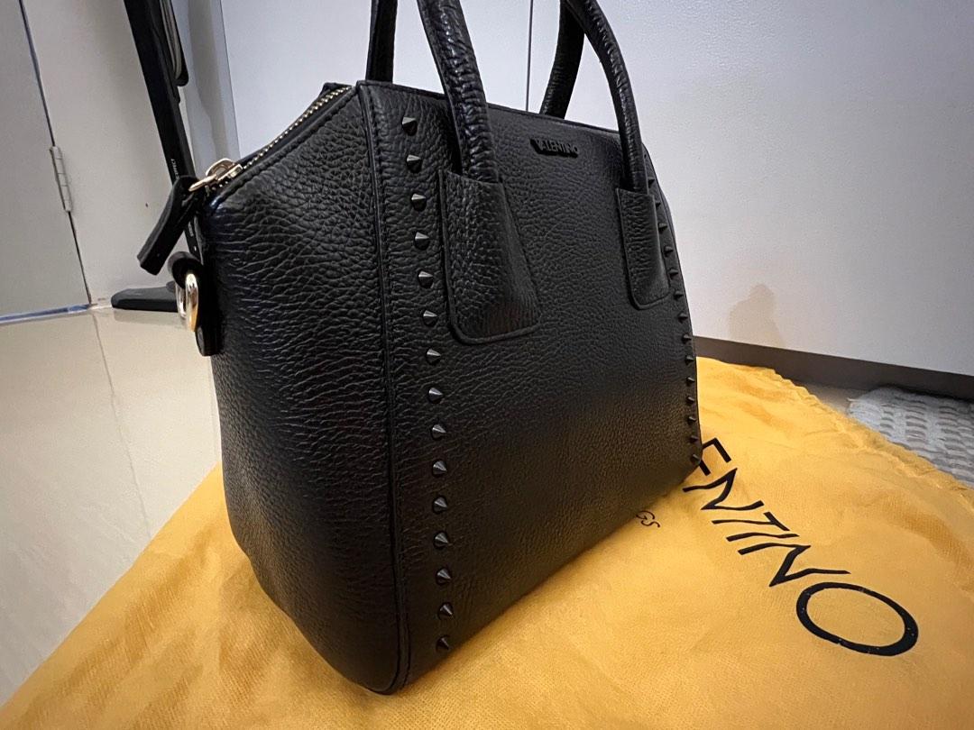 Mario Valentino Minimi Precosia Bronze Leather Studded Handbag Purse  Authentic