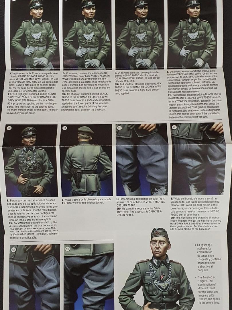 Vallejo German grey uniform acrylic paint set model Tamiya, Hobbies & Toys, Toys & Games on