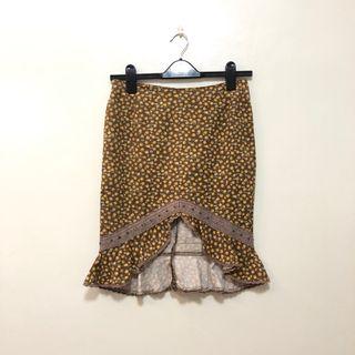 VINTAGE COTTAGECORE FLORAL SKIRT