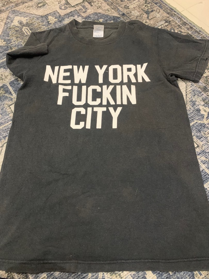 Vintage New York Fuckin City, Men's Fashion, Tops & Sets, Tshirts ...