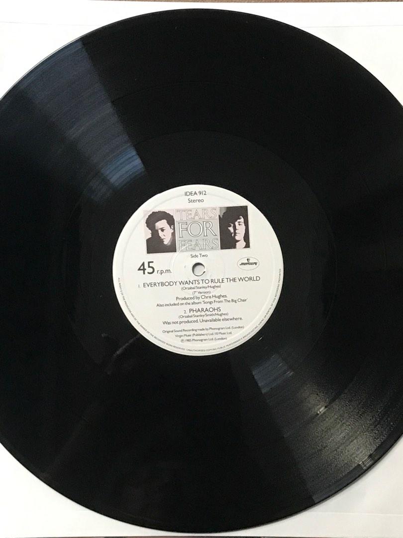 Vinyl Record Tears For Fears Everybody Wants To Rule The World Hobbies And Toys Music 5475