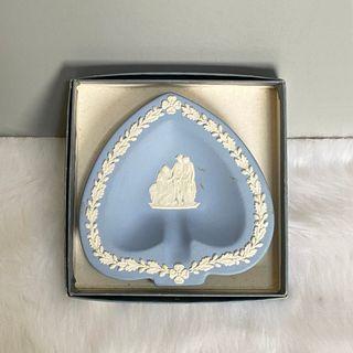 Wedgwood Jasperware Vintage Blue Heart Pin Dish