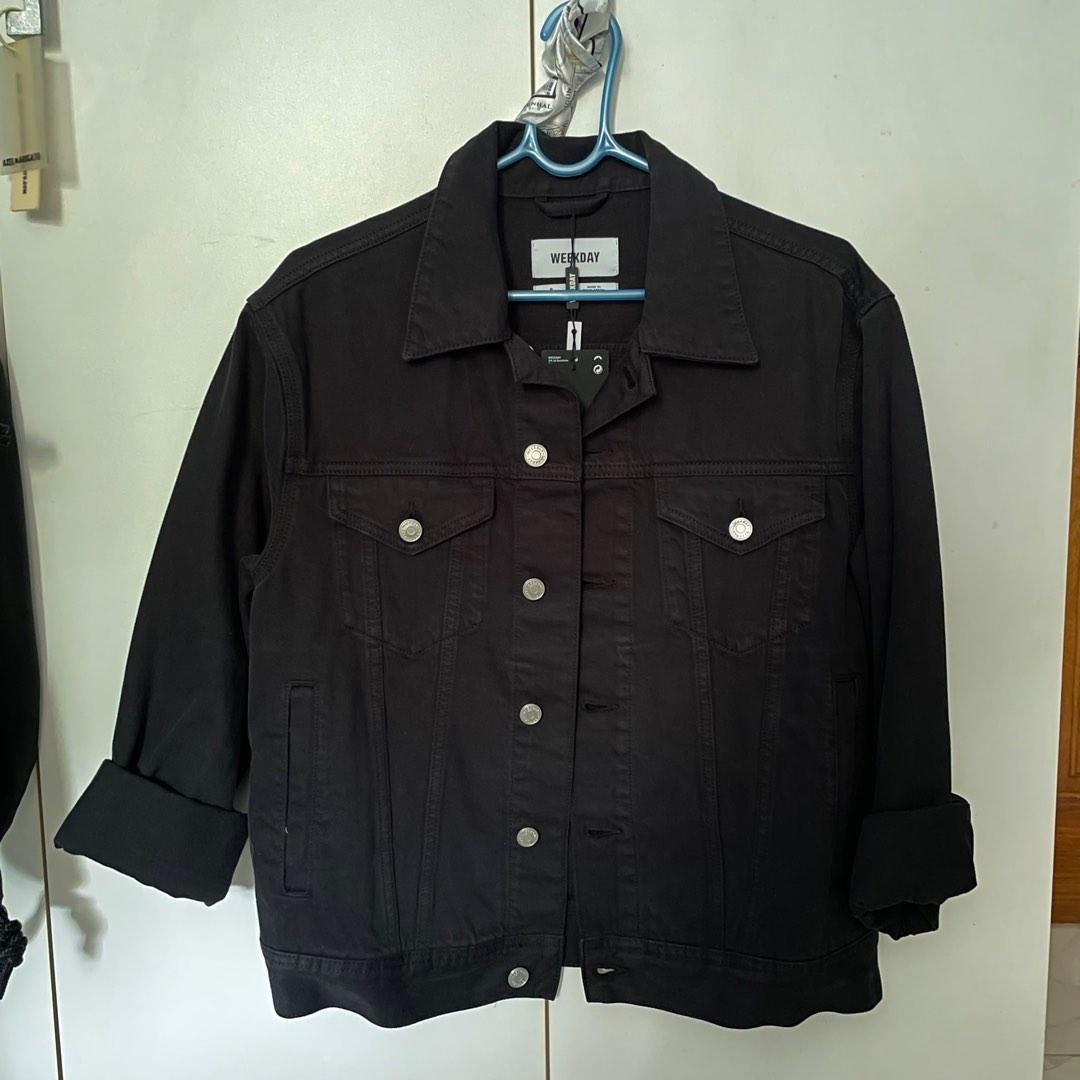 WEEKDAY Black Denim Outerwear Men s Fashion Coats Jackets and