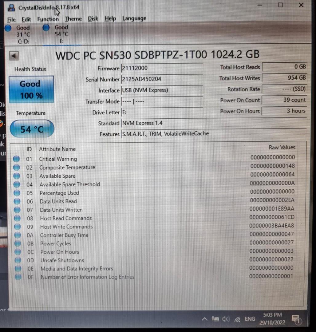 Western Digital PC SN530 NVMe SSD 1TB 2230, Computers & Tech, Parts