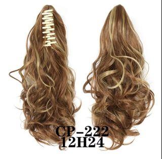 Wig hair pony tail curly for girls/ladies/women