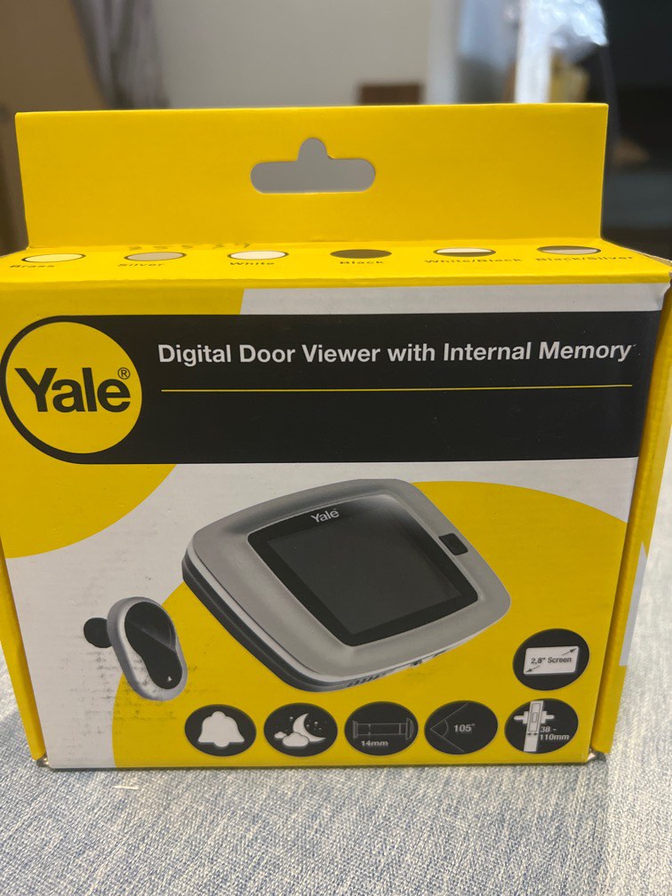 Yale Digital Door Viewer with Internal Memory, Furniture & Home Living