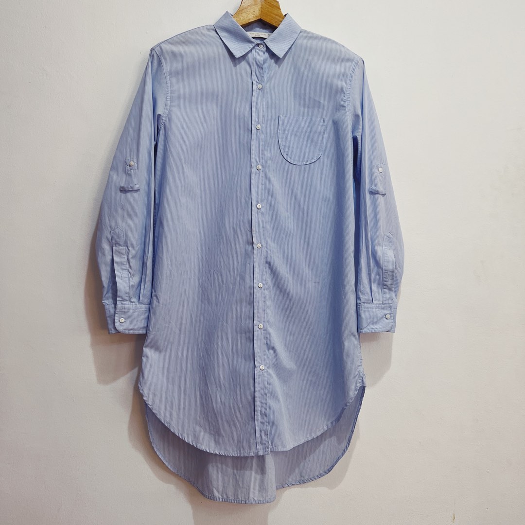 Zara pinstripe shirt dress, Women's Fashion, Dresses & Sets, Dresses on ...