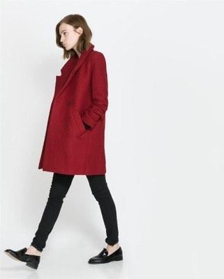 Red outlet coat zara