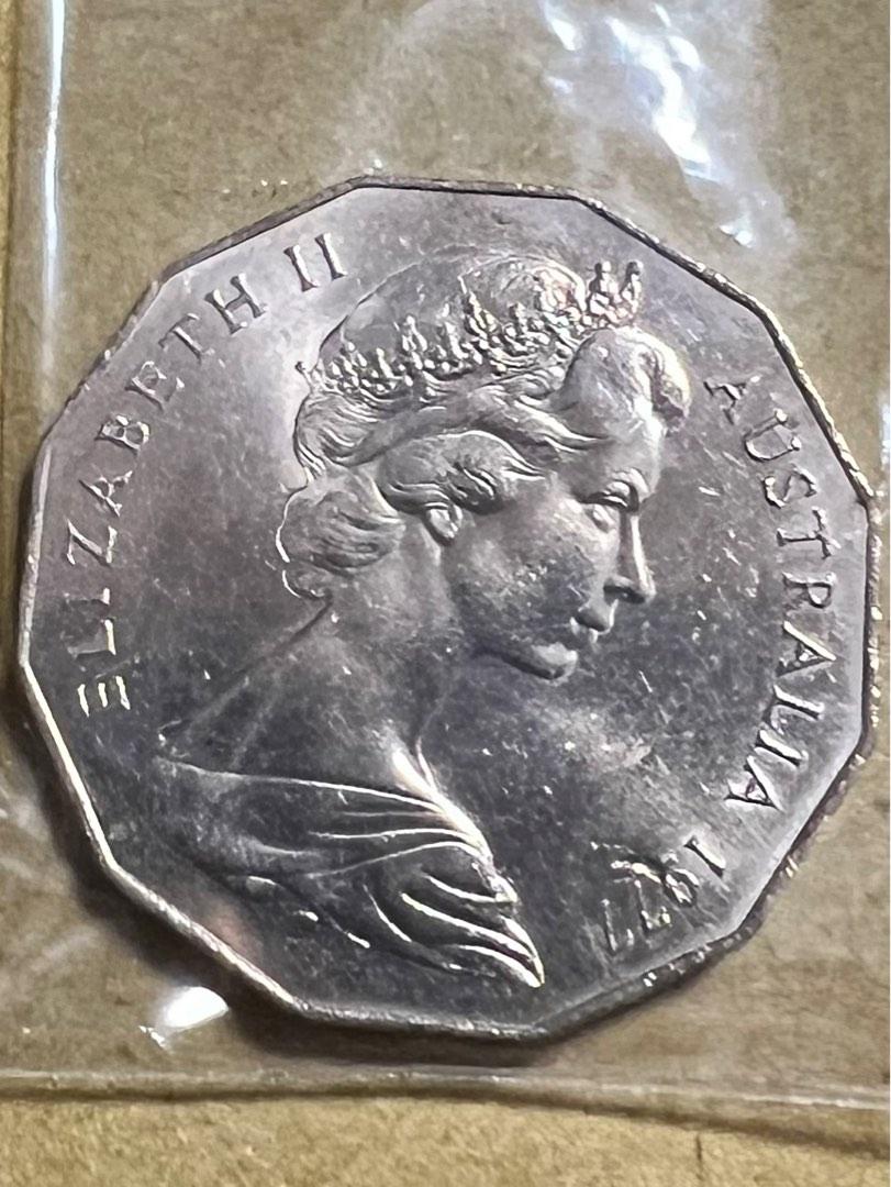 英女皇登基25周年銀禧紀念幣，澳洲50分, 興趣及遊戲, 收藏品及紀念品, 錢幣- Carousell