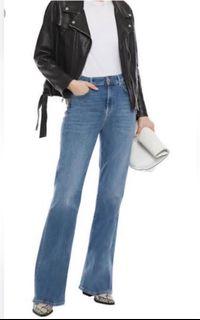 28” TORY BURCH Mid-Rise Light Wash Denim Pants